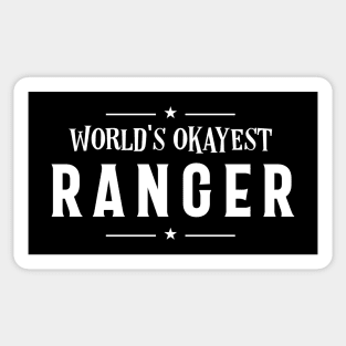 World's Okayest Ranger Roleplaying Addict - Tabletop RPG Vault Sticker